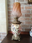 Lampa naftowa z kloszem I. Fischer- koniec XIX w.