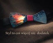 Mucha męska drewniana "Zachód słońca" Exclusive prezent Mvcha Nie Siada 