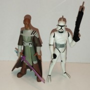 Star Wars-Animed Style- Mace Windu & Clone Trooper