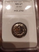 1 zł 2010 MS 67 PCG