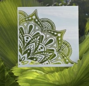 Szablon Mandala -wzór 70x70cm szablon 35x35cm, malarski tynk , DIY Nr.C20