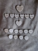 Scrapki drewno serce baloniki grawer podziękowanie