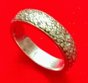 Vintage markasyt srebrna damska obrączka rozmiar 12 lata 70te 