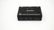 KVM Switch DisplayPort 1.4 USB 3.0 ,4k - 2 monitory