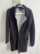 Płaszcz damski z wełną Czarny STRADIVARIUS r. 36 S