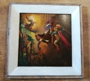 Obraz olejny Święty Hubert, polowanie, łowiectwo, Hubertus