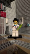 Minifigurka LEGO Pielęgniarka w maseczce + strzykawka