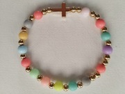 Różaniec na rękę dla dziewczynki, dziecięcy, pastelowy:) 