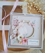 Ręcznie robiona pamiątka Chrztu Świętego + Imię