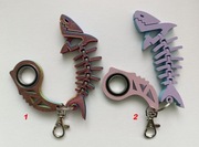 Keyspinner Keyrambit + Rekinek, Brelok do kluczy