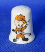 Naparstek Kolekcjonerski Porcelanowy Elmer Fudd Zwariowane Melodie 