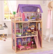 Nowy duży drewniany domek dla lalek barbie 114 cm na dzień dziecka 
