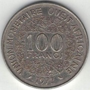 Afryka Zachodnia (BCEAO) 100 franków 1972 - 26 mm - nr 2