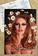 BRIGITTE BARDOT odręczny AUTOGRAF !