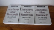 Jerzy Giedroyc Juliusz Mieroszewski Listy 1957-1975 3 części 