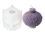 BOMBKA w KWIAT Bożonarodzeniowa forma silikonowa 7.5*6.7 do Świec akcesoria