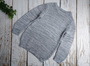 122 Next Szaro czarny bawełniany dłuższy sweter sweterek