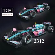 Klocki konstrukcyjne nie LEGO Bolid F1 1:8  Aston Martin 2312 elementów