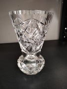 Kryształowy wazon vintage kulista podstawa 