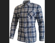dla wysokiego TALL FLANELA XL/XXL bawełna 43/44 koszula FLANELOWA vintage
