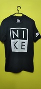 Koszulka t-shirt Nike z dużym logo czarna  z bawełny the Nike tee