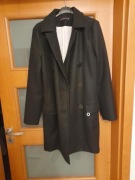 Czarny płaszcz damski Uplander rozmiar 36 bardzo dobry stan