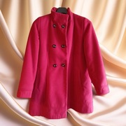 Płaszcz damski Relis jesienno-zimowy – czerwony, rozmiar 44 