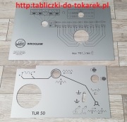 Tokarka TUR-50 Tabliczka Tabliczki Tabele Gwintów 