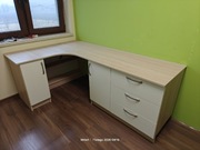 Duże biurko narożne 206x131 cm – ROZKRĘCONE i gotowe do transportu!