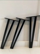 Metalowe 45 cm, nogi loftowe z profilu  