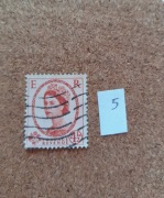 Postage Revenue ER Królowa Elżbieta 4 i 1/2 pensa Wielka Brytania