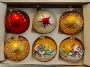 Piekne polskie bombki szklane z czasów PRL