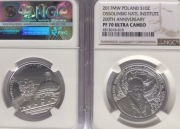 10 ZŁ 200 L INSTYTUTU im. OSSOLIŃSKICH 2017 NGC PF70 IDEAŁ