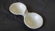 kabaret dwojak biały porcelana Chodzież