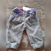 Spodnie dziewczęce, sztruksowe