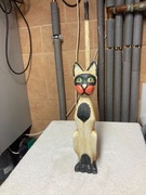 Figurka kot ręcznie rzeżbiona -włoska 