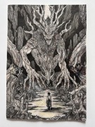 Leszy – rysunek oryginalny | słowiańskie wierzenia | dark art | unikat