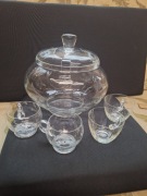 Kryształowa Bola do ponczu Vintage 