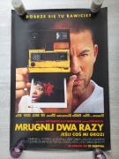 Plakat kinowy z filmu Mrugnij dwa razy Tatum horror