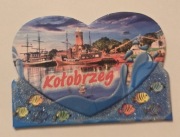 Magnes na lodówkę JAROSŁAWIEC BAŁTYK MIELNO USTKA CHŁOPY KOŁOBRZEG(1K) 