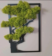 OBRAZ Z MCHU MECH CHROBOTEK ŻYWY DRZEWKO BONSAI NA ŚCIANE OZDOBA DEKORACJA