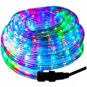 WĄŻ ŚWIETLNY ZEWNĘTRZNY 240 LED LAMPKI CHOINKOWE IP44 10m Multikolor