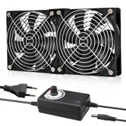 WIYETY Zestaw 2 wentylatorów 120 mm 220 V biura sypialni garażu 2 szt.