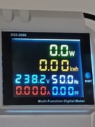 Licznik energii 1 fazowy AC 40-300V, 100A, 6w1, kolor LCD!