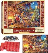 KALENDARZ ADWENTOWY PUZZLE ŚWIĄTECZNE EKO