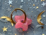 Piękne kolczyki ze stali nierdzewnej i żywicy 2 w 1