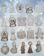 Świątecze bombki grawerowane xx2 zestaw 20 szt 