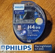 Żarówki H4 Philips Racing Vision GT200 halogenowe