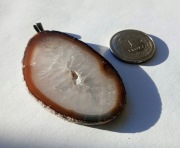 Duży wisiorek ZAWIESZKA kamień AGAT NATURALNY gruby plaster