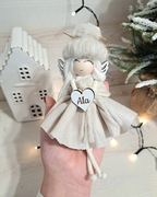 Aniołek personalizowany handmade Boże Narodzenie